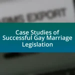 Case Studies of Successful Gay Marriage Legislation