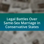 Legal Battles Over Same-Sex Marriage in Conservative States