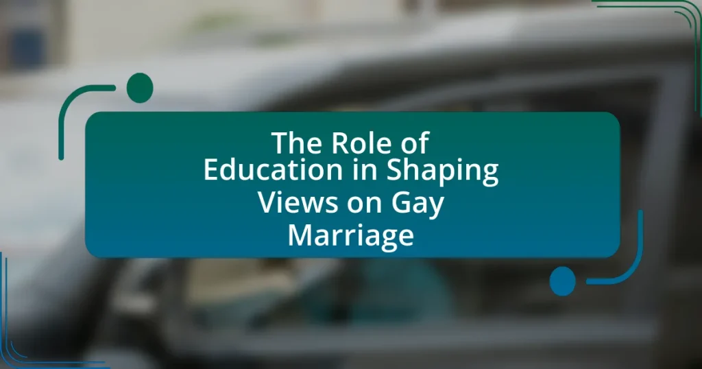 The Role of Education in Shaping Views on Gay Marriage