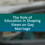 The Role of Education in Shaping Views on Gay Marriage