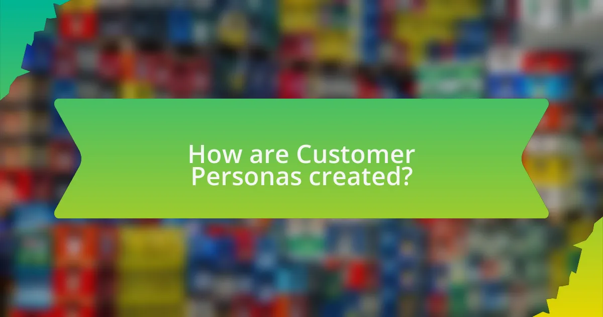 How are Customer Personas created?