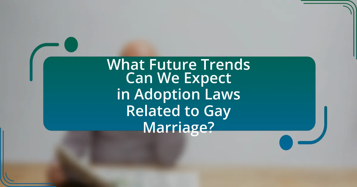 What Future Trends Can We Expect in Adoption Laws Related to Gay Marriage?