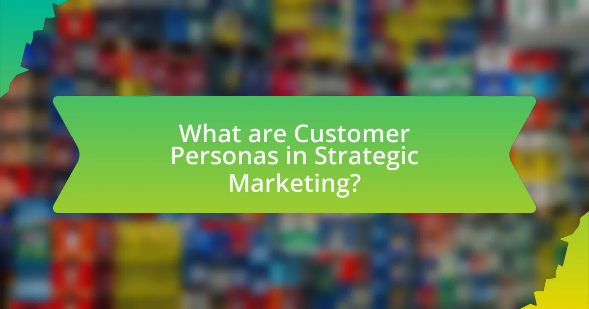 What are Customer Personas in Strategic Marketing?