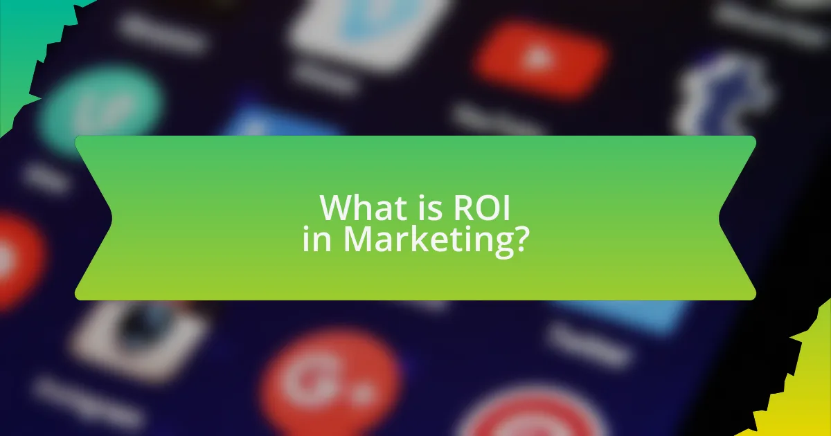 What is ROI in Marketing?