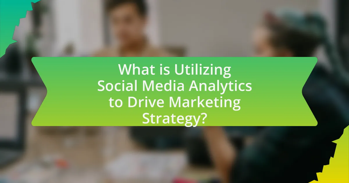 What is Utilizing Social Media Analytics to Drive Marketing Strategy?