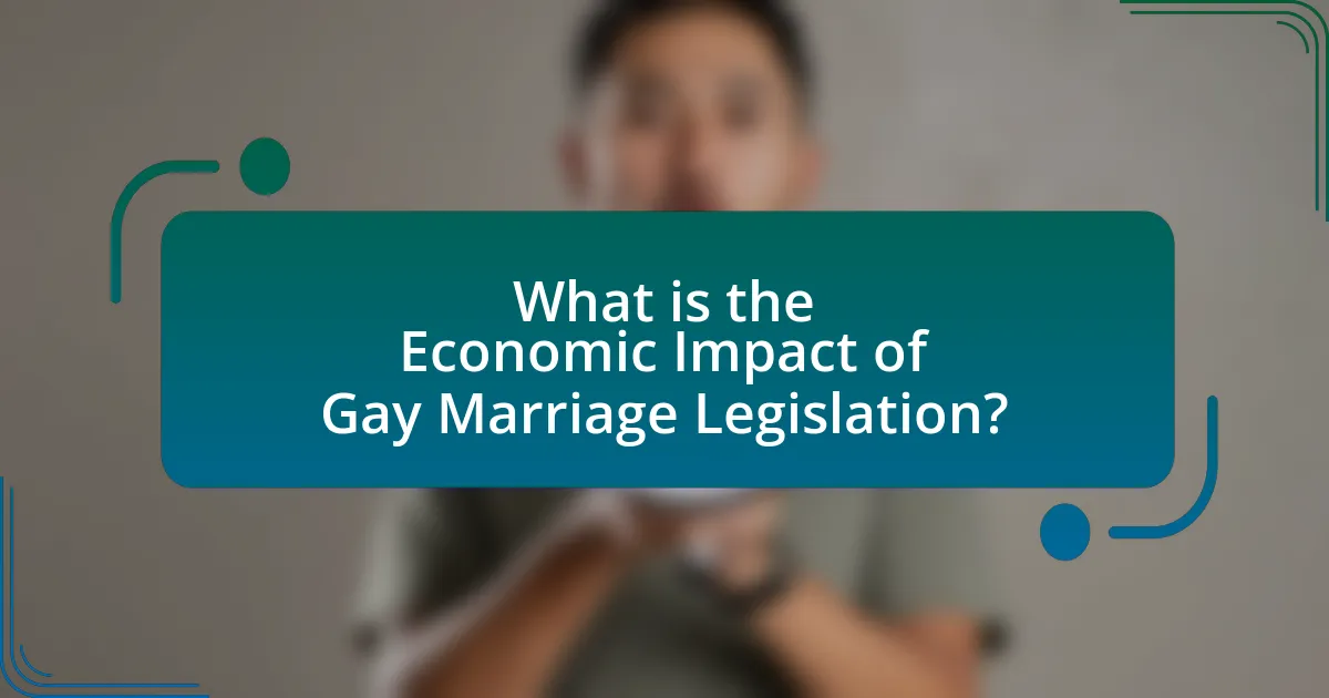 What is the Economic Impact of Gay Marriage Legislation?